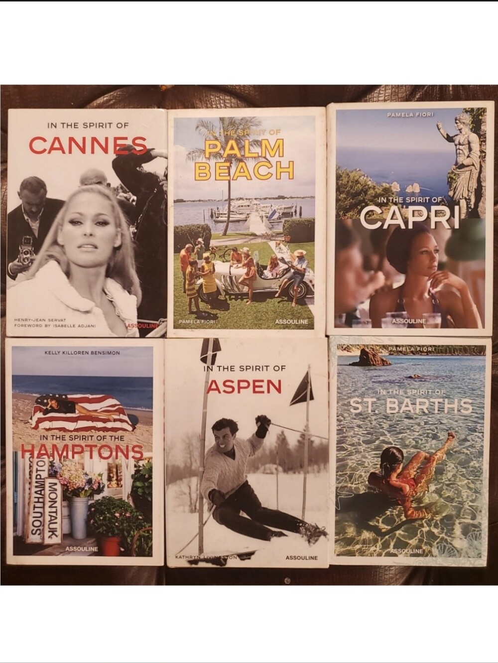 Assouline In The Spirit Of Book Set 8 Capri St Tropez Hamptons Aspen Dolce Vita
